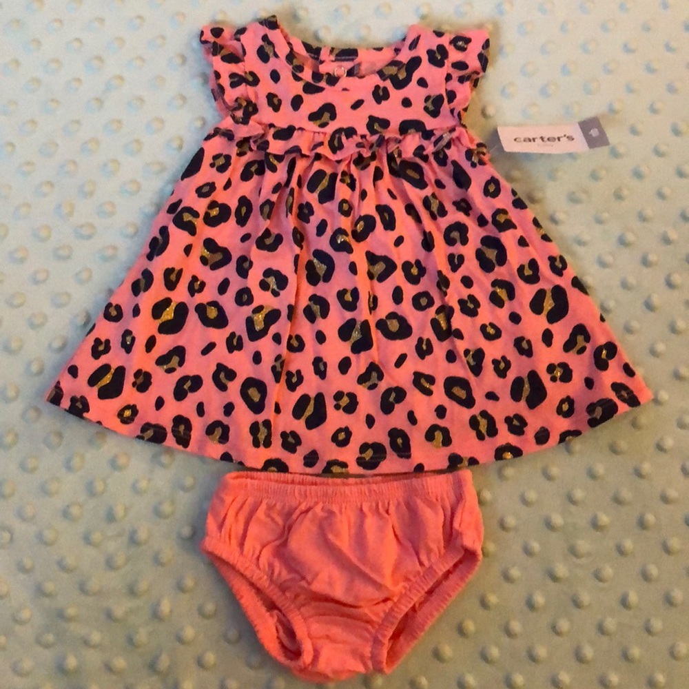 Two piece leopard print dress